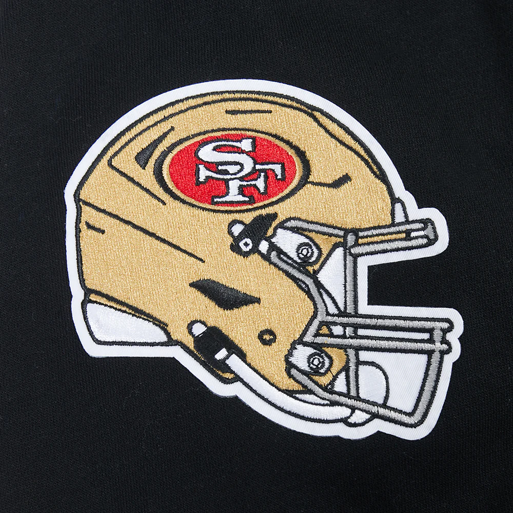 NFL SAN FRANCISCO 49ERS PARADISE MEN'S CREWNECK SWEATSHIRT (BLACK) - Image 5