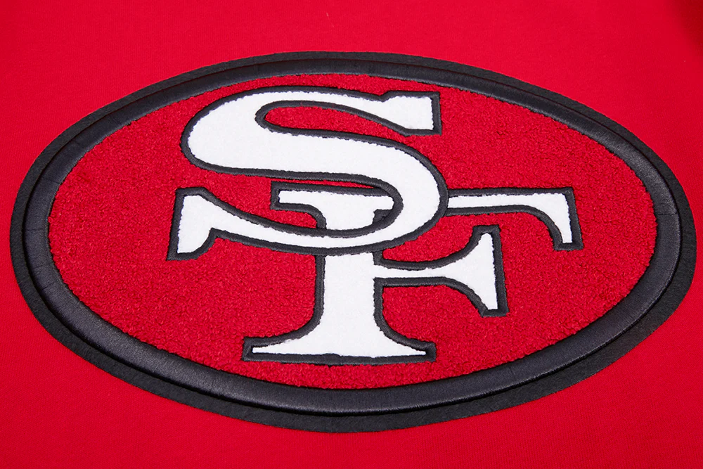 NFL SAN FRANCISCO 49ERS RETRO CLASSIC MEN'S PULLOVER HOODIE (RED/BLACK) - Image 6
