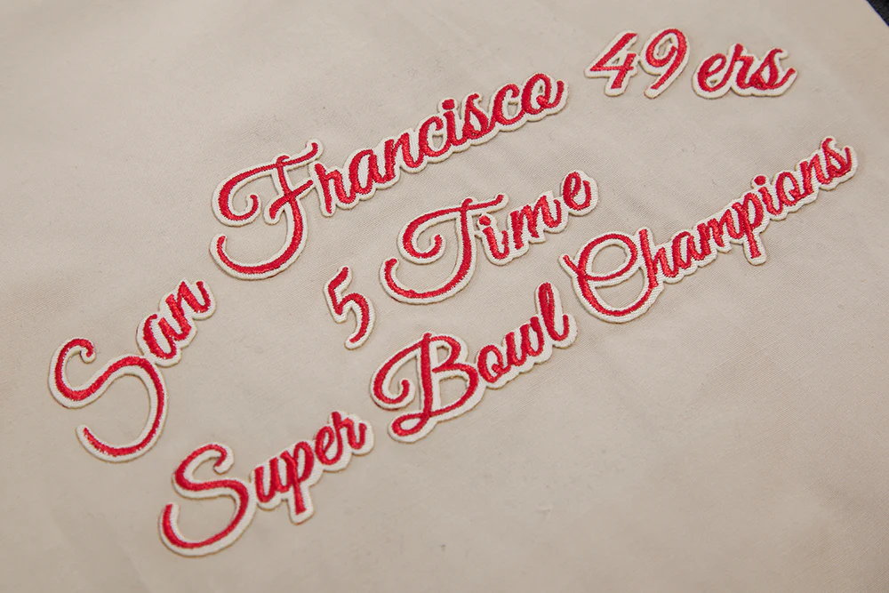 NFL SAN FRANCISCO 49ERS HYBRID MEN'S WOVEN FULL ZIP PULLOVER HOODIE (KHAKI) - Image 7