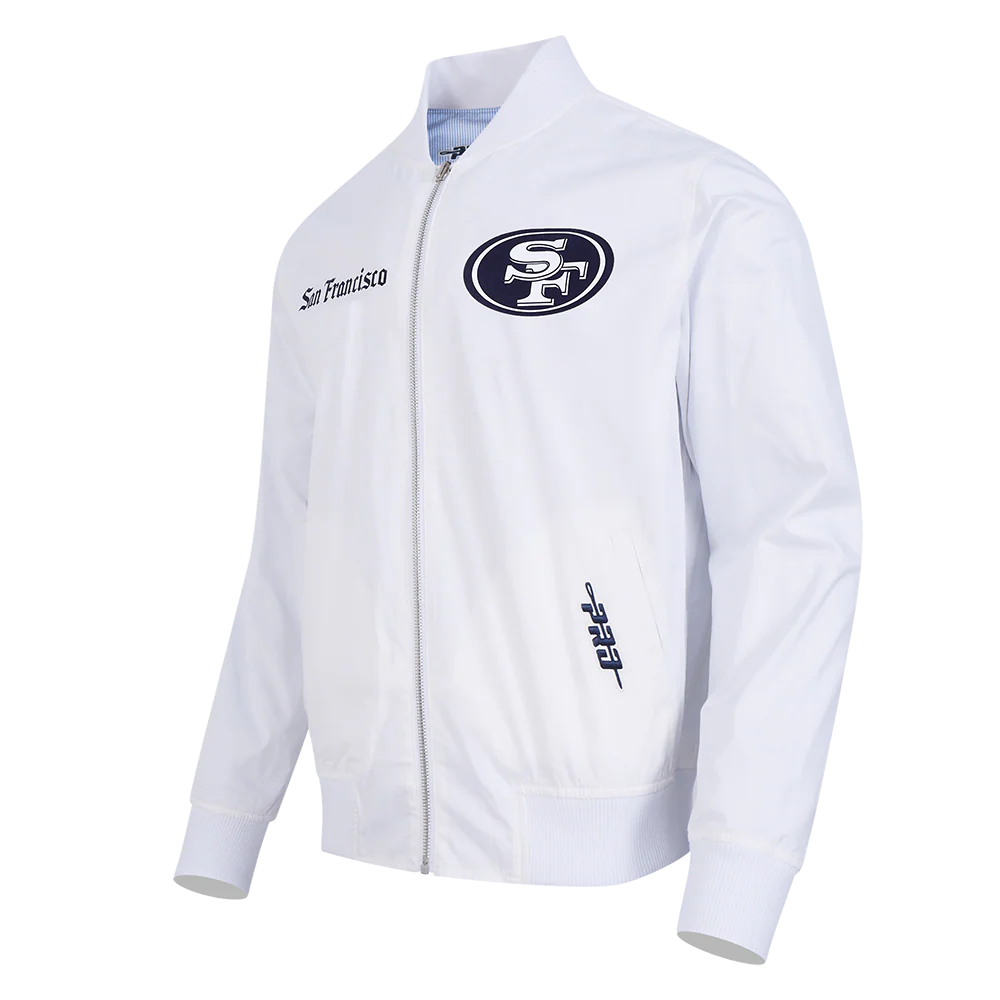 NFL SAN FRANCISCO 49ERS COUNTRY CLUB MEN'S SEERSUCKER JACKET (SEERSUCKER BLUE) - Image 4