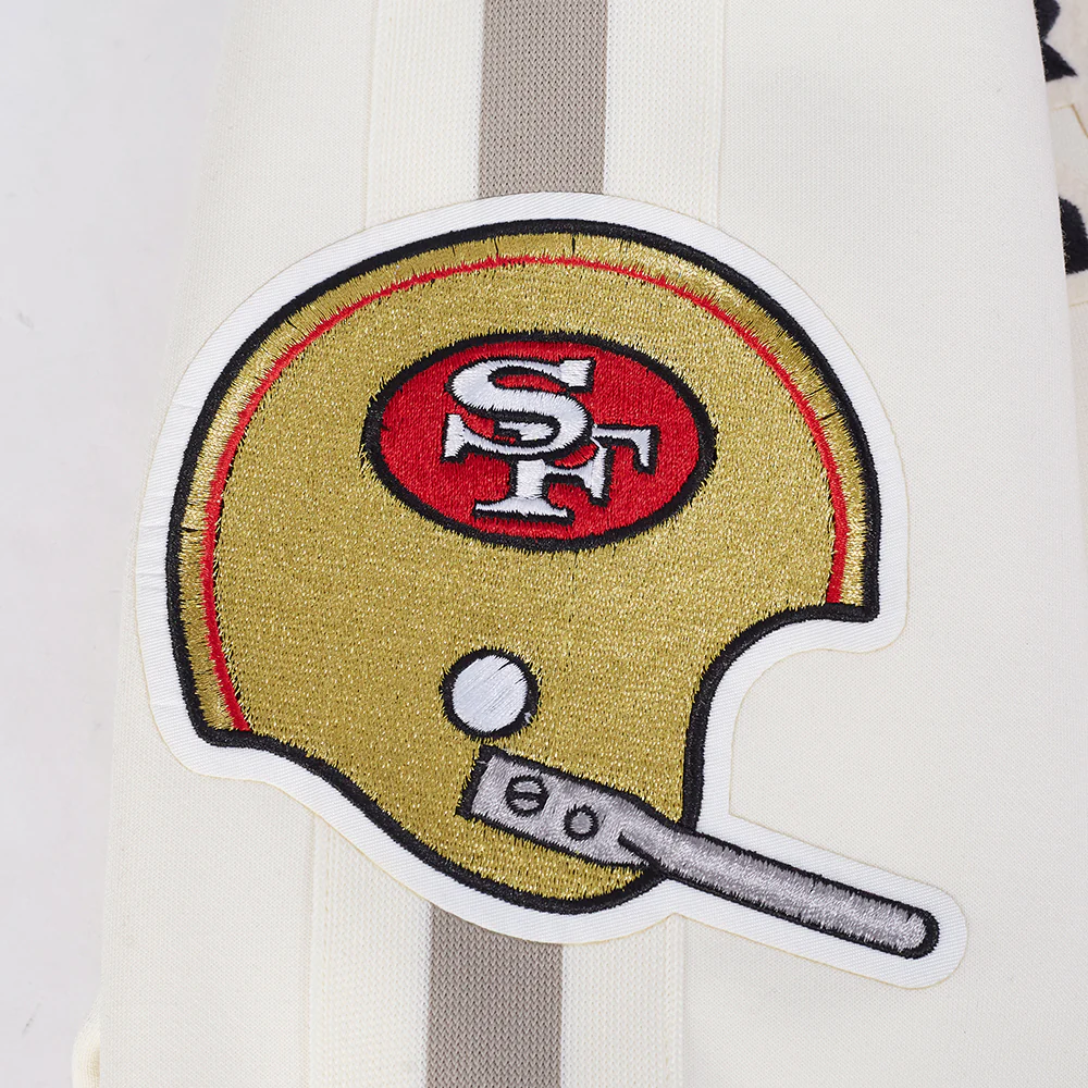NFL SAN FRANCISCO 49ERS PRO GAME DAY RETRO JACKET (EGGSHELL/TAUPE/EGGSHELL) - Image 8