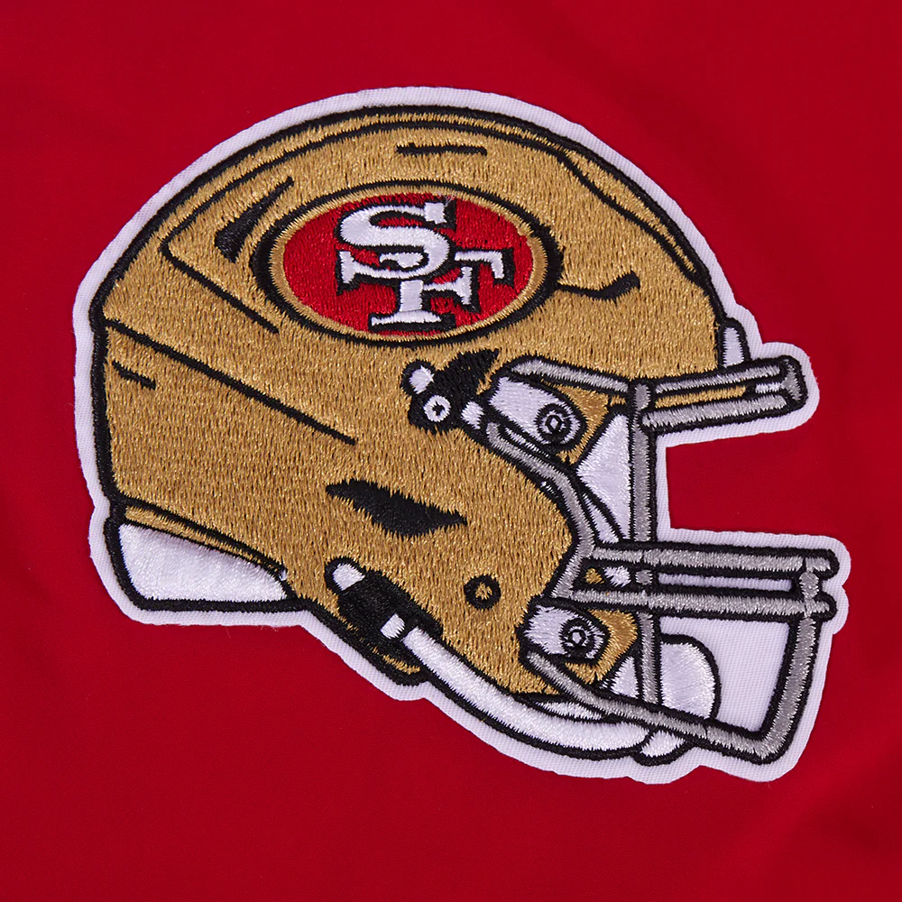 NFL SAN FRANCISCO 49ERS PRE GAME MEN'S JACKET (RED) - Image 5