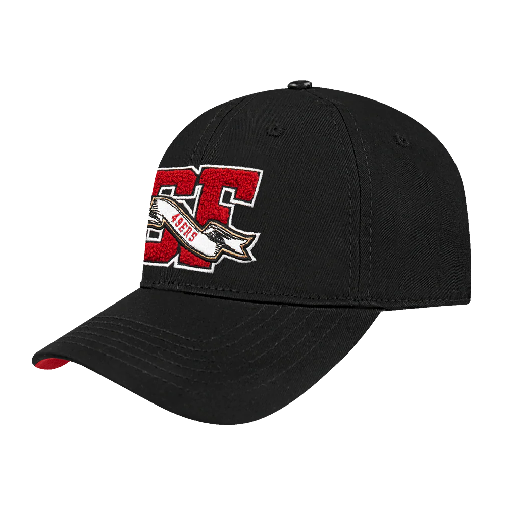 NFL SAN FRANCISCO 49ERS TEAM PENNANTS MEN'S DAD HAT (BLACK) - Image 2