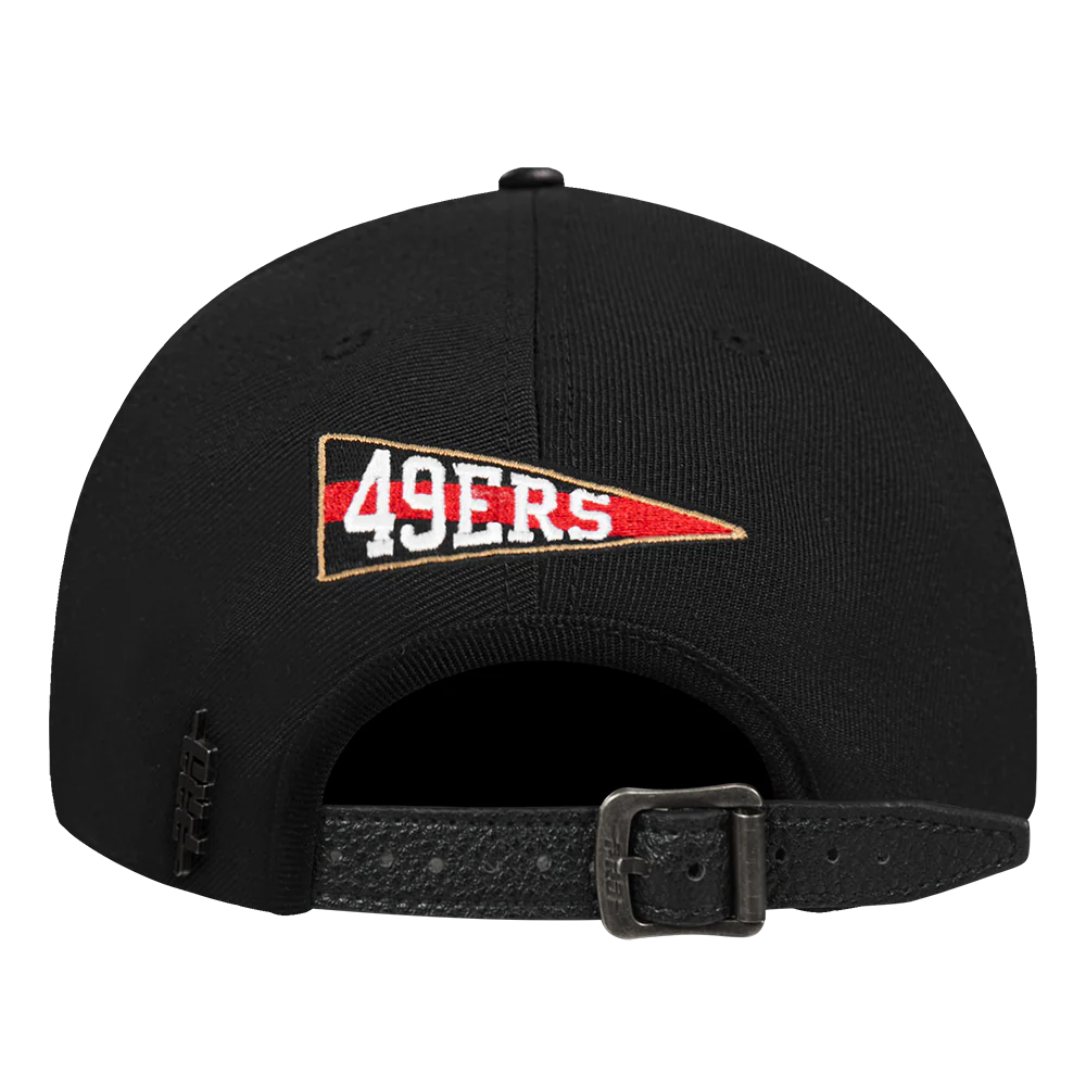 NFL SAN FRANCISCO 49ERS TEAM PENNANTS MEN'S DAD HAT (BLACK) - Image 4