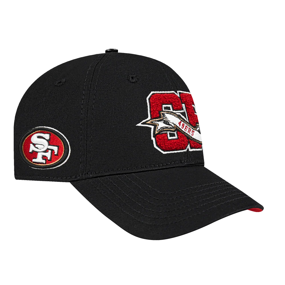 NFL SAN FRANCISCO 49ERS TEAM PENNANTS MEN'S DAD HAT (BLACK) - Image 5