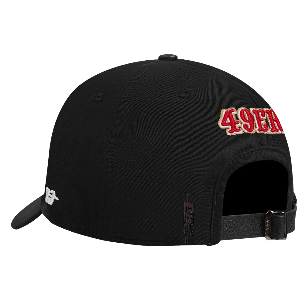 NFL SAN FRANCISCO 49ERS DIY PICK STITCH DAD HAT (BLACK) - Image 3