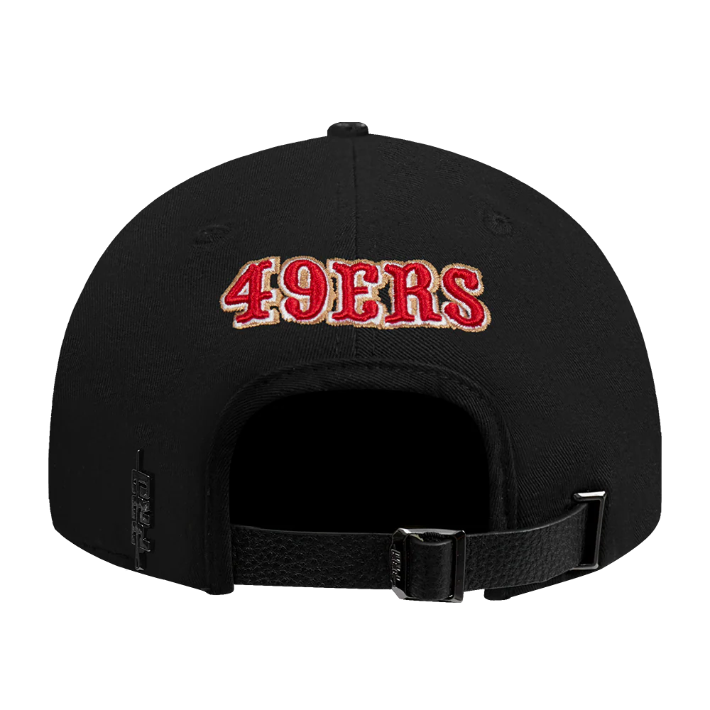 NFL SAN FRANCISCO 49ERS DIY PICK STITCH DAD HAT (BLACK) - Image 4