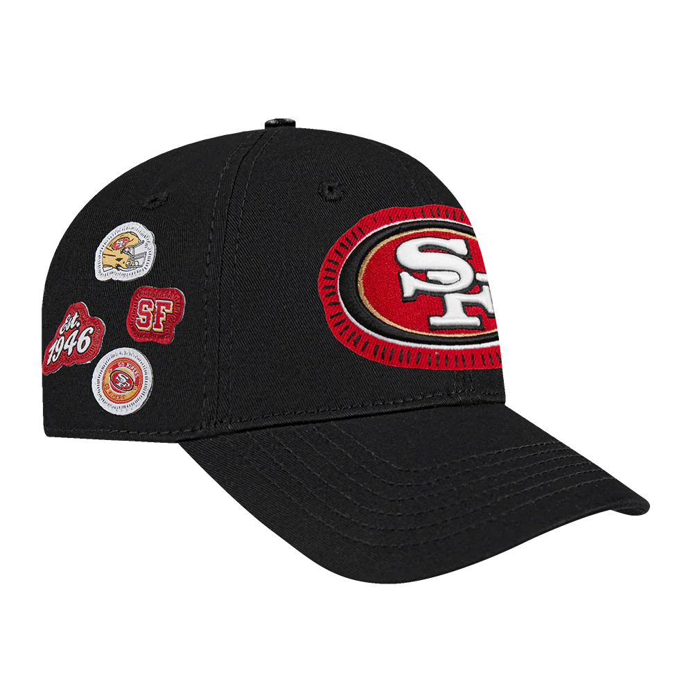 NFL SAN FRANCISCO 49ERS DIY PICK STITCH DAD HAT (BLACK) - Image 5
