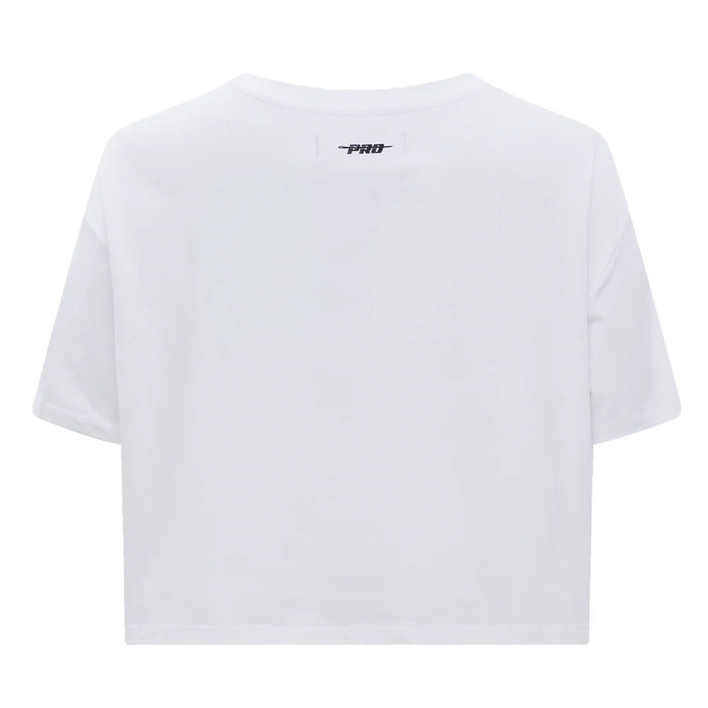 NFL SAN FRANCISCO 49ERS SCRIPT TAIL WOMEN'S SINGLE JERSEY BOXY TEE (WHITE) - Image 7