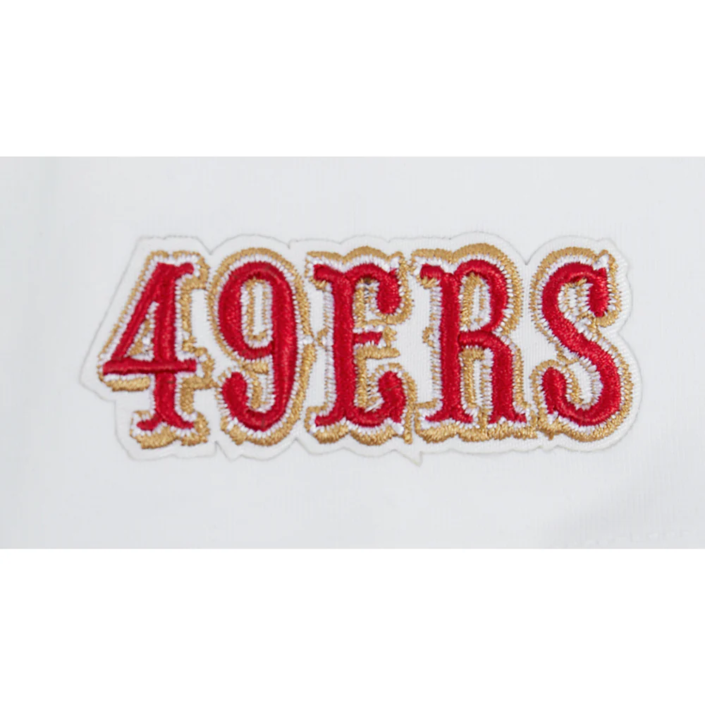 NFL SAN FRANCISCO 49ERS SCRIPT TAIL WOMEN'S SINGLE JERSEY BOXY TEE (WHITE) - Image 9