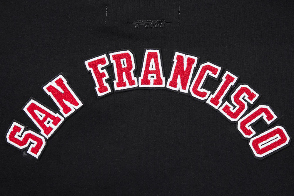 NFL SAN FRANCISCO 49ERS CLASSIC SINGLE JERSEY BOXY TEE (BLACK) - Image 5