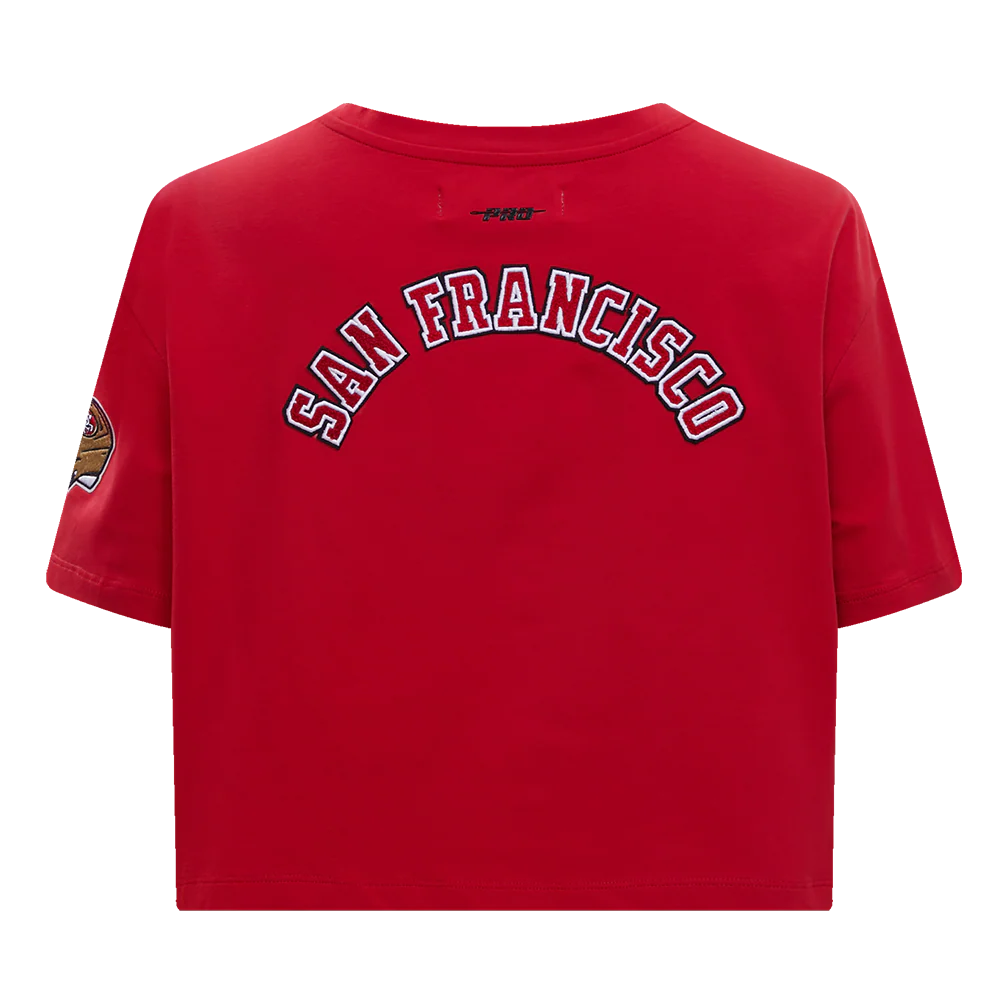 NFL SAN FRANCISCO 49ERS CLASSIC SINGLE JERSEY BOXY TEE (RED) - Image 4
