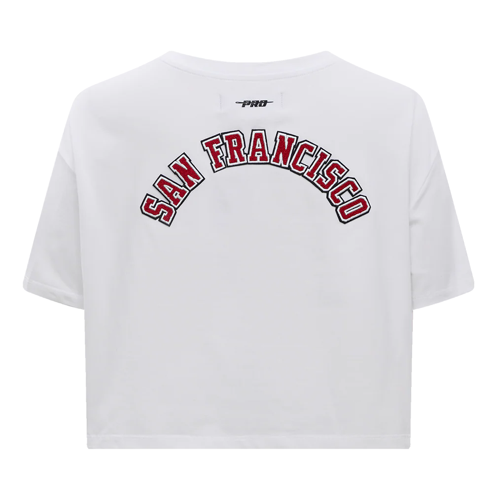 NFL SAN FRANCISCO 49ERS CLASSIC SINGLE JERSEY BOXY TEE (WHITE) - Image 4