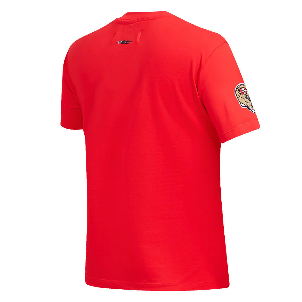 NFL SAN FRANCISCO 49ERS CLASSIC SHORT SLEEVE SINGLE JERSEY SLIM FIT TEE (RED) - Image 3