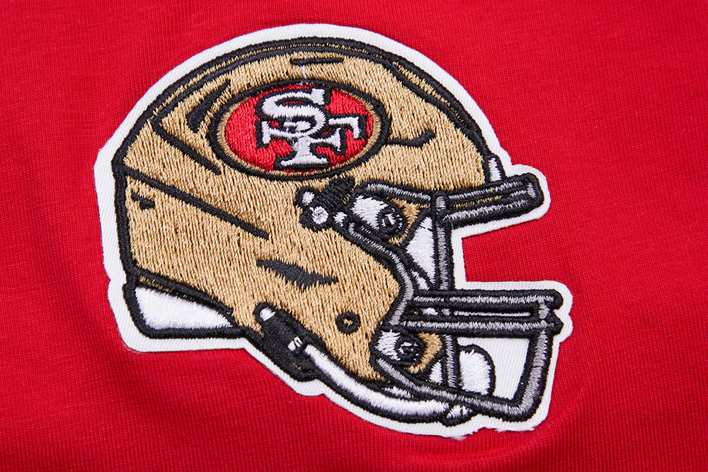 NFL SAN FRANCISCO 49ERS CLASSIC SHORT SLEEVE SINGLE JERSEY SLIM FIT TEE (RED) - Image 6