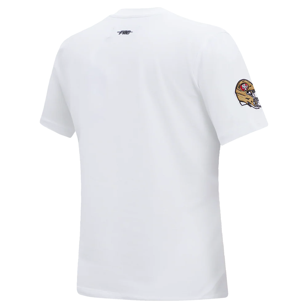 NFL SAN FRANCISCO 49ERS CLASSIC SHORT SLEEVE SINGLE JERSEY SLIM FIT TEE (WHITE) - Image 3