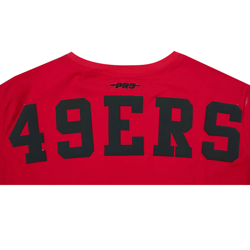 NFL SAN FRANCISCO 49ERS WINGSPAN WOMEN'S SJ BOXY TEE (RED) - Image 5