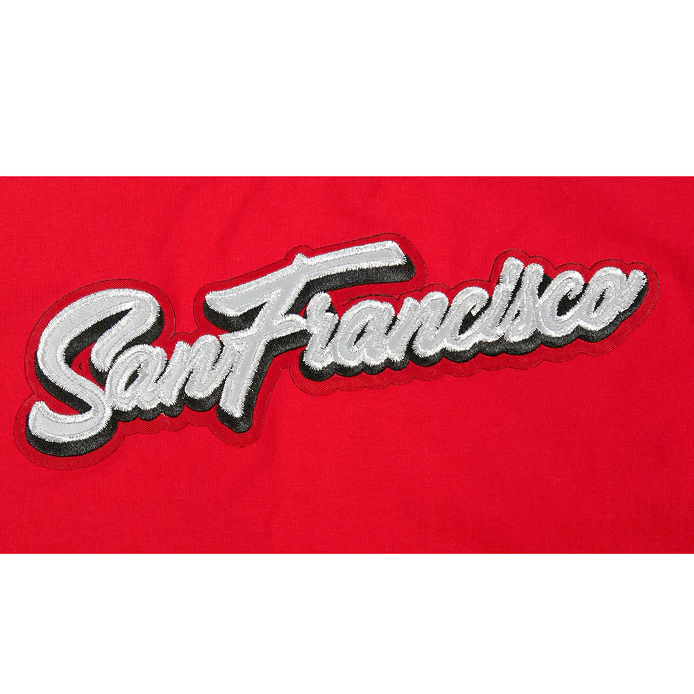 NFL SAN FRANCISCO 49ERS SHEER INFLUENCE WOMEN'S RELAXED FIT RACERBACK (RED) - Image 5