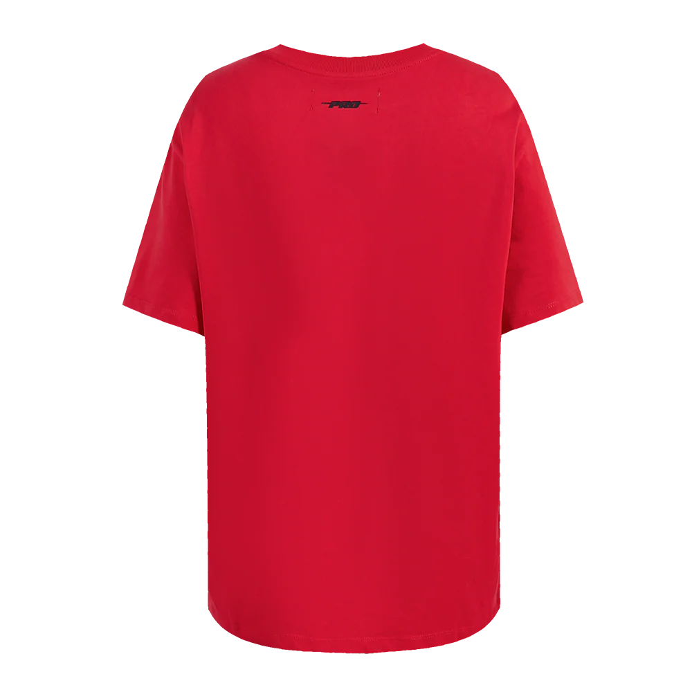 NFL SAN FRANCISCO 49ERS SHEER INFLUENCE WOMEN'S BOYFRIEND TEE (RED) - Image 3