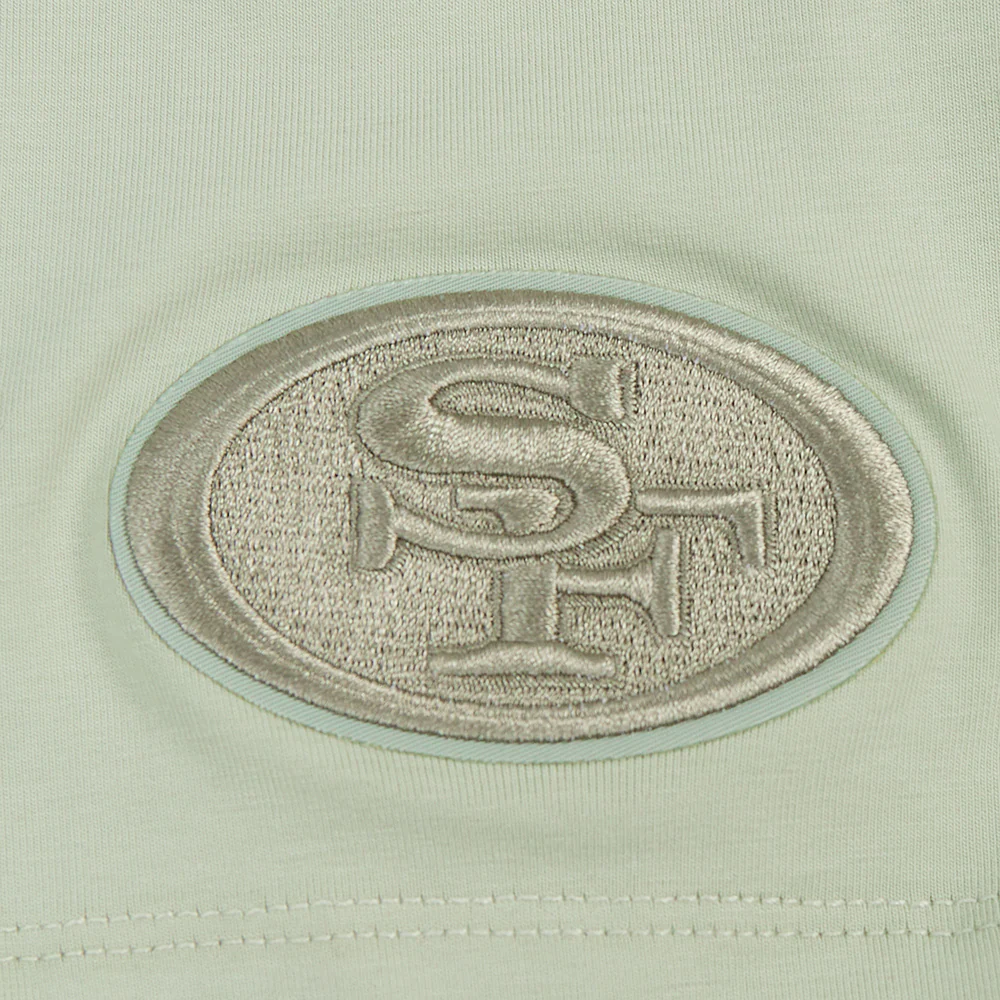 NFL SAN FRANCISCO 49ERS NEUTRAL SINGLE JERSEY BOXY TEE (MOSS) - Image 6