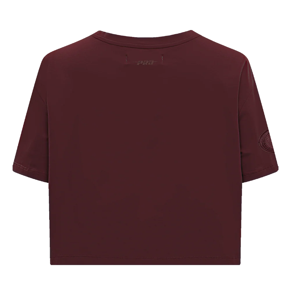 NFL SAN FRANCISCO 49ERS NEUTRAL SINGLE JERSEY BOXY TEE (WINE) - Image 3