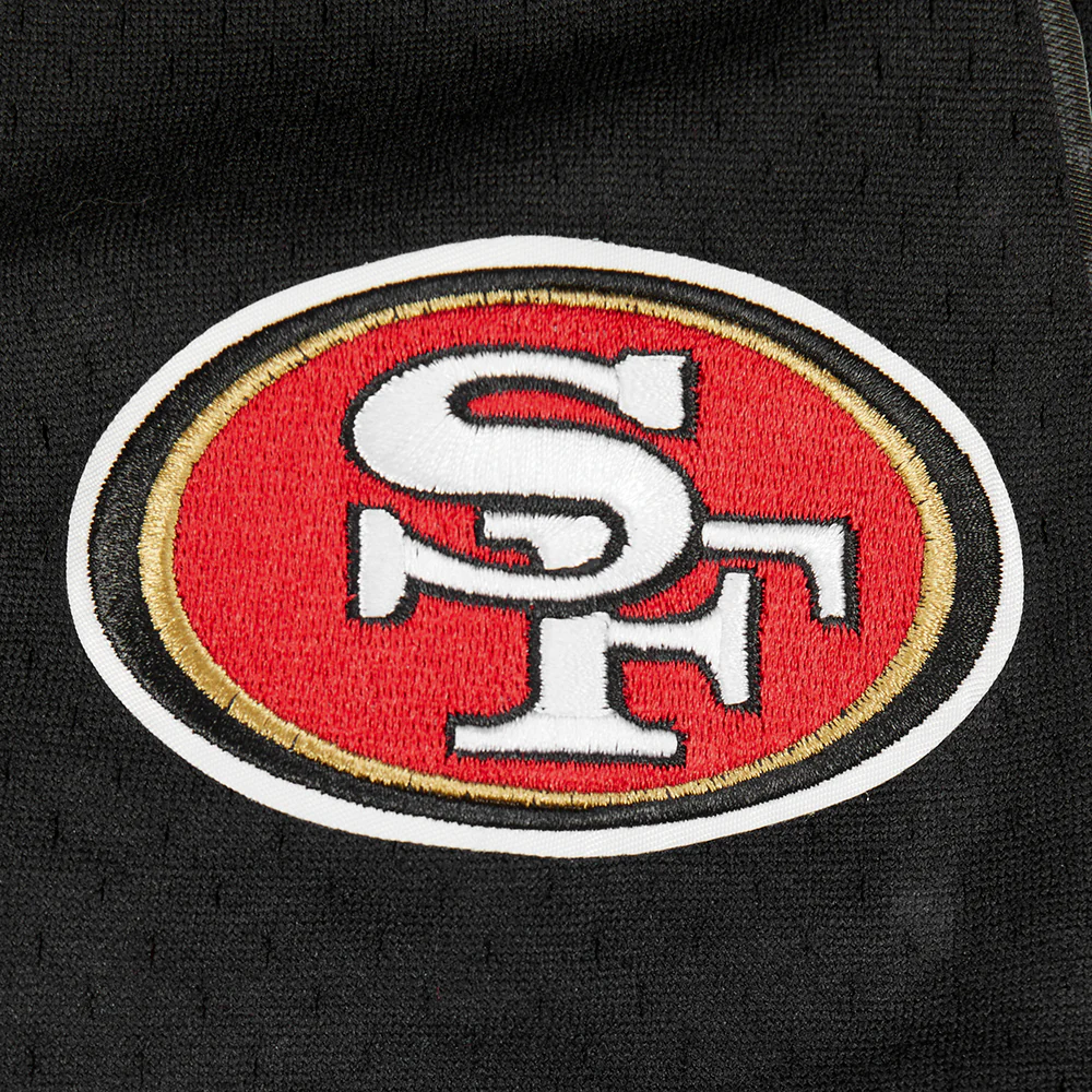 NFL SAN FRANCISCO 49ERS CLASSIC BIG BOYS SHORT SLEEVE MESH TEE (BLACK/RED) - Image 9