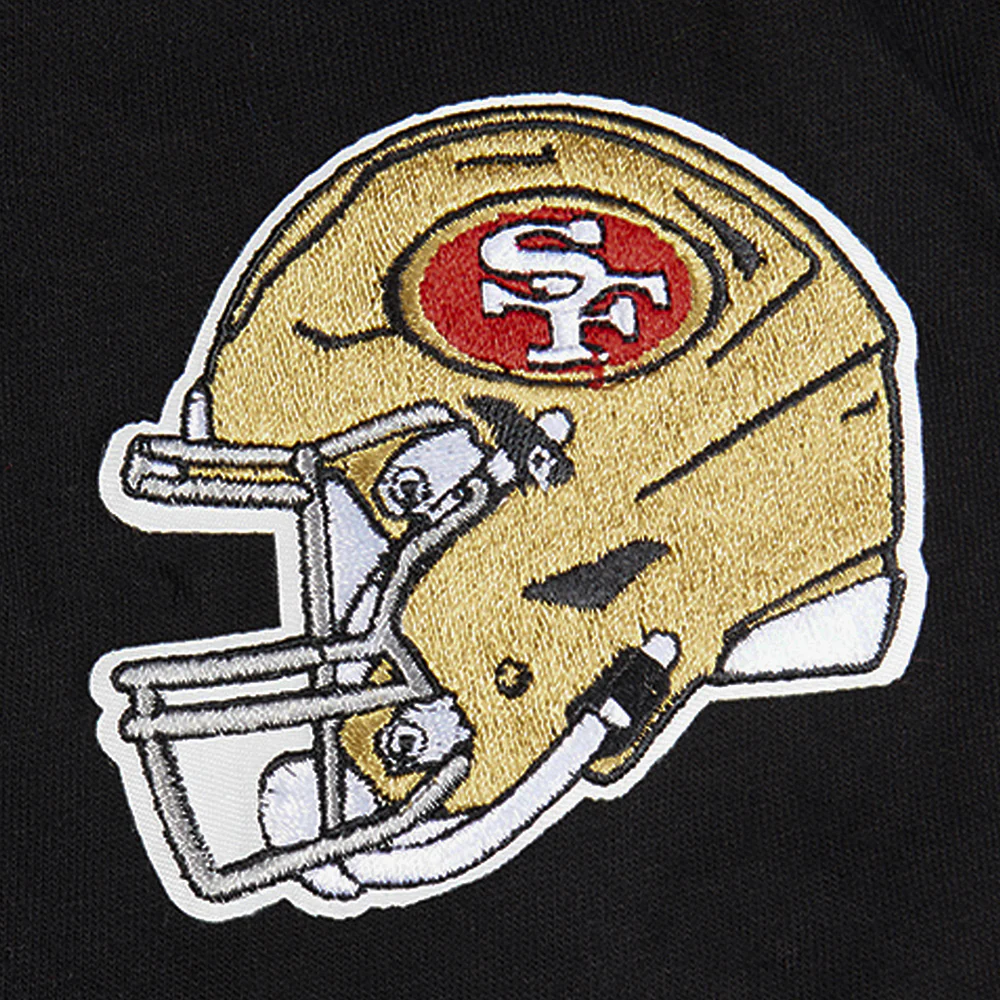 NFL SAN FRANCISCO 49ERS CLASSIC BIG BOYS SHORT SLEEVE STRIPED RIB TEE (BLACK/RED) - Image 14