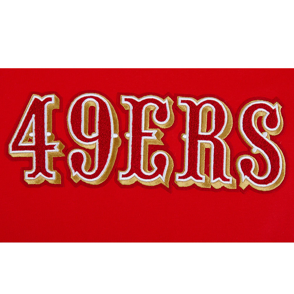 NFL SAN FRANCISCO 49ERS CLASSIC BIG BOYS SHORT SLEEVE STRIPED RIB TEE (RED/BLACK) - Image 7