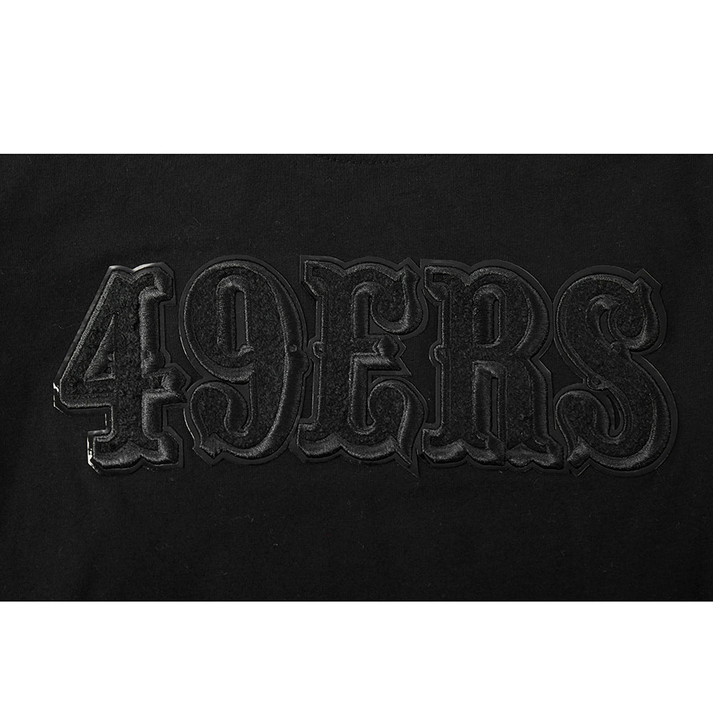 NFL SAN FRANCISCO 49ERS TRIPLE BLACK BIG BOYS SHORT SLEEVE TEE (BLACK) - Image 7