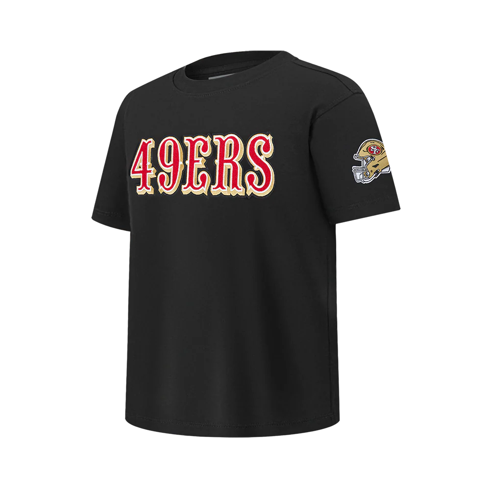 NFL SAN FRANCISCO 49ERS CLASSIC CHENILLE BIG BOY'S SS TEE (BLACK)