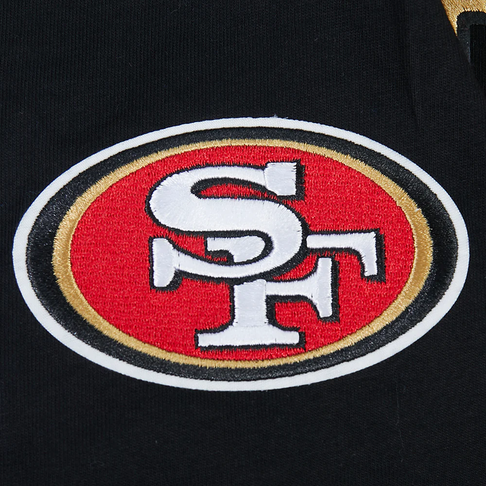 NFL SAN FRANCISCO 49ERS CLASSIC CHENILLE BIG BOY'S SS TEE (BLACK) - Image 5