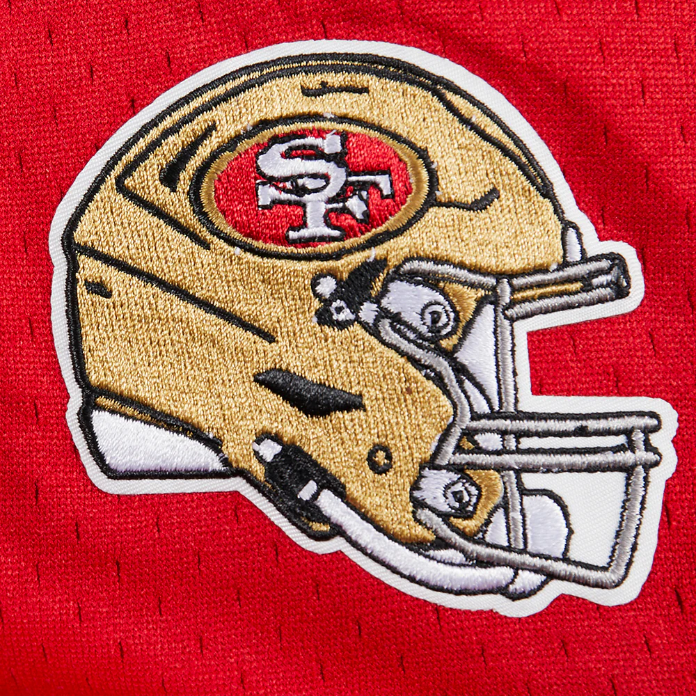 NFL SAN FRANCISCO 49ERS CLASSIC BIG BOYS FLEECE 2.0 SHORT (BLACK/RED) - Image 6