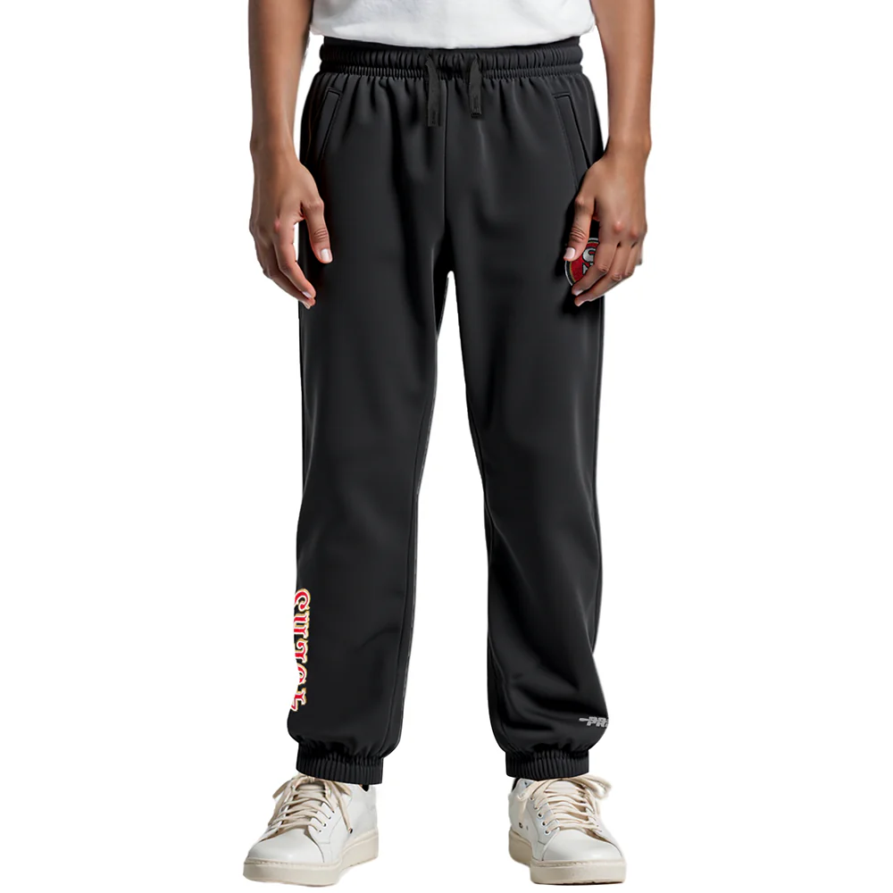 NFL SAN FRANCISCO 49ERS CLASSIC BIG BOYS FLC SWEATPANT (BLACK)