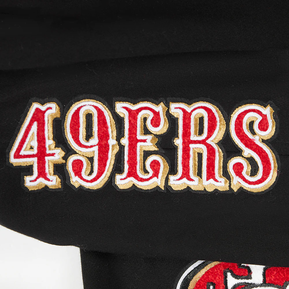 NFL SAN FRANCISCO 49ERS CLASSIC BIG BOYS FLC SWEATPANT (BLACK) - Image 10