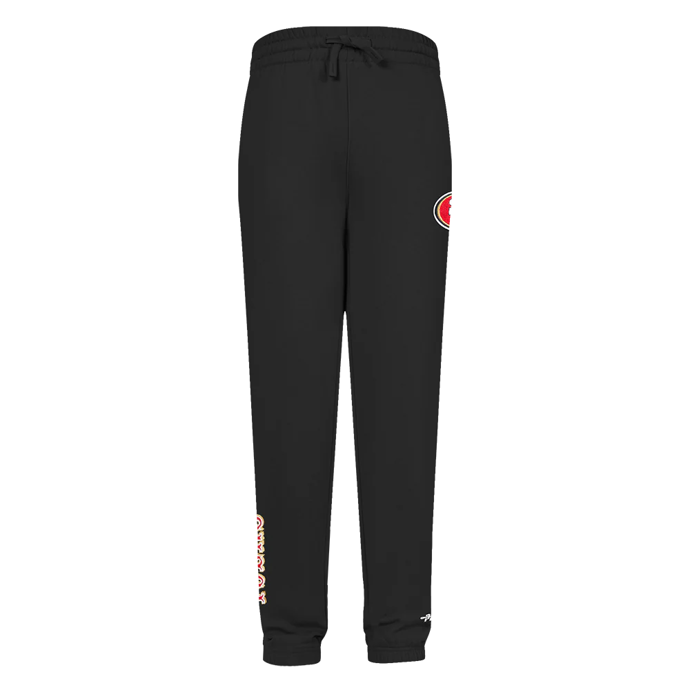 NFL SAN FRANCISCO 49ERS CLASSIC BIG BOYS FLC SWEATPANT (BLACK) - Image 5