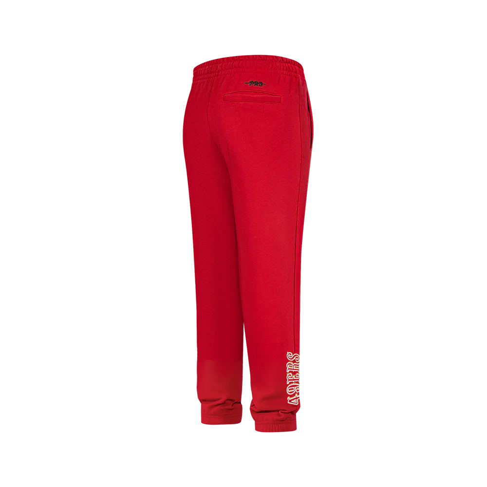 NFL SAN FRANCISCO 49ERS CLASSIC BIG BOY'S FLC SWEATPANT (RED) - Image 5