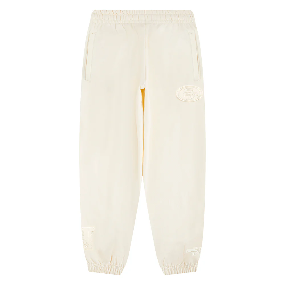 NFL SAN FRANCISCO 49ERS NEUTRAL BIG BOYS FLC SWEATPANT (EGGSHELL)