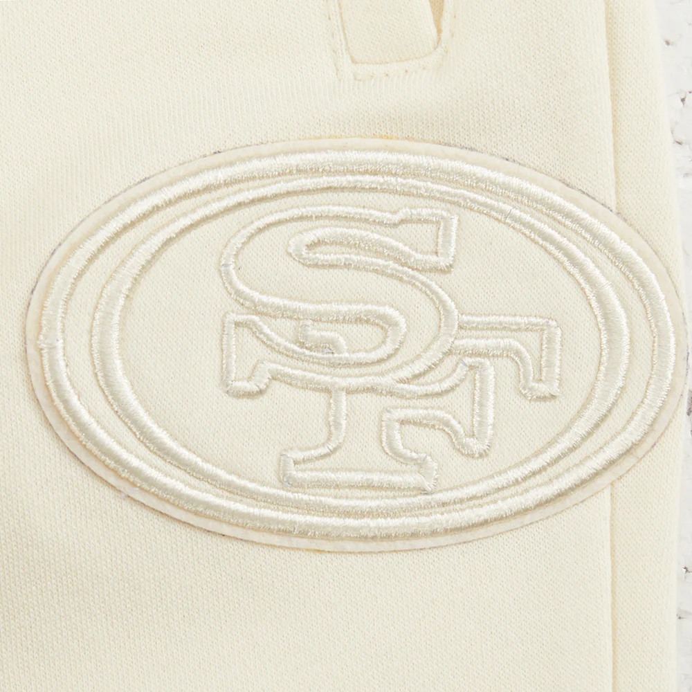 NFL SAN FRANCISCO 49ERS NEUTRAL BIG BOYS FLC SWEATPANT (EGGSHELL) - Image 3