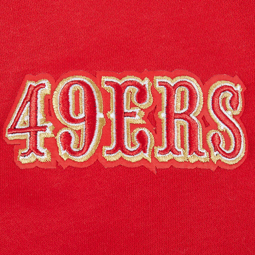 NFL SAN FRANCISCO 49ERS CLASSIC BIG BOYS FLEECE FULL ZIP HOODIE (RED) - Image 16