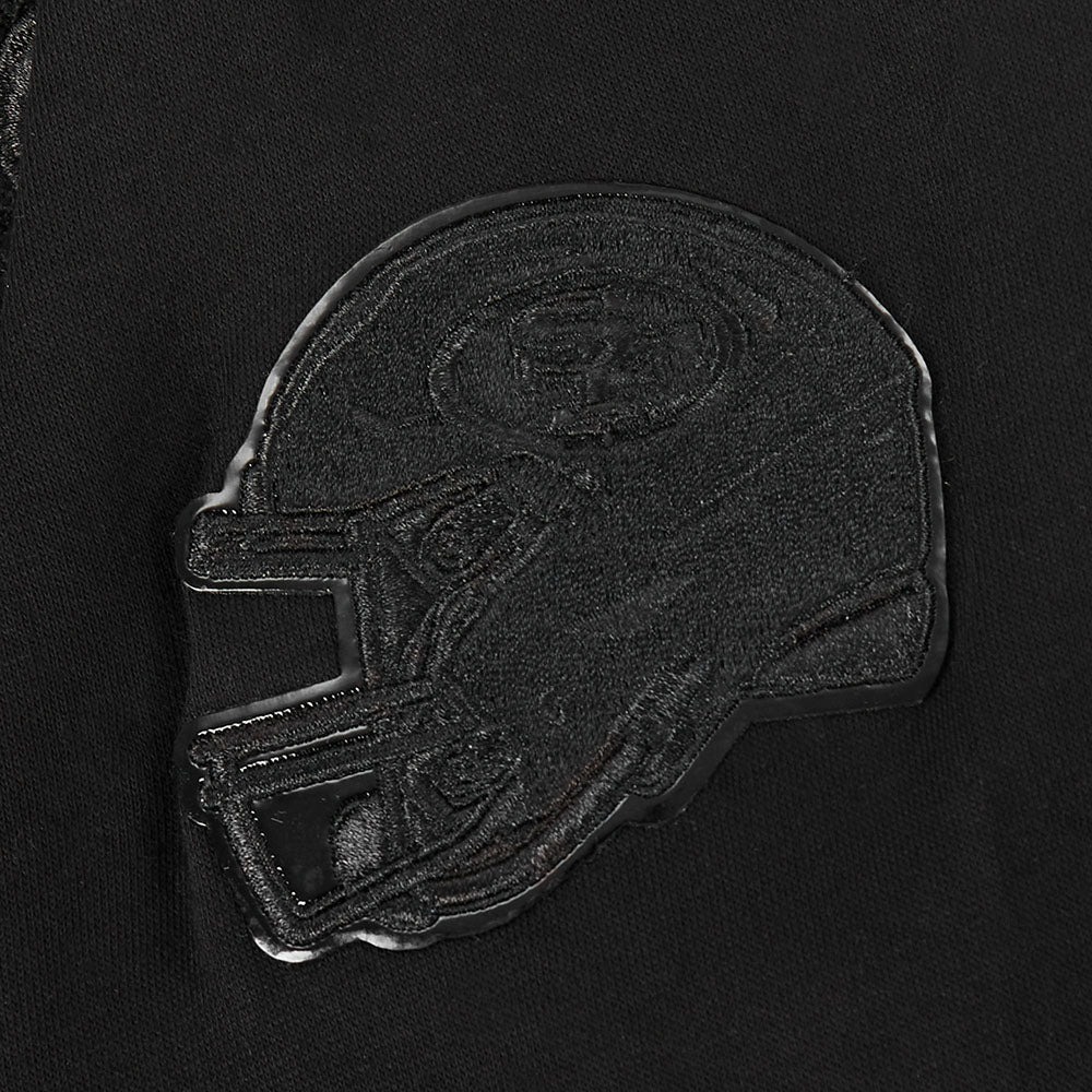 NFL SAN FRANCISCO 49ERS TRIPLE BLACK BIG BOYS FLEECE PULLOVER HOODIE (BLACK) - Image 8
