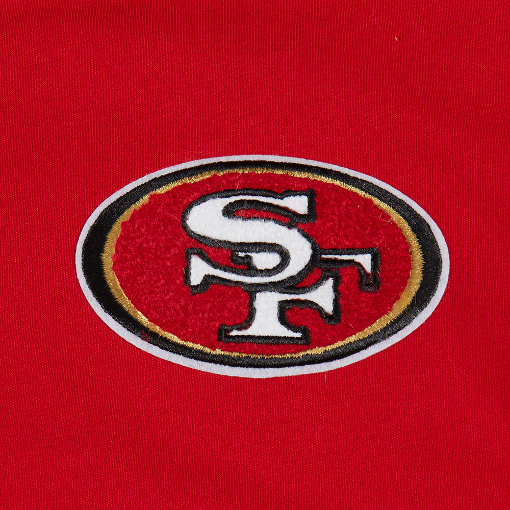 NFL SAN FRANCISCO 49ERS CLASSIC BIG GIRLS SHORT SLEEVE BOXY TEE (RED) - Image 6