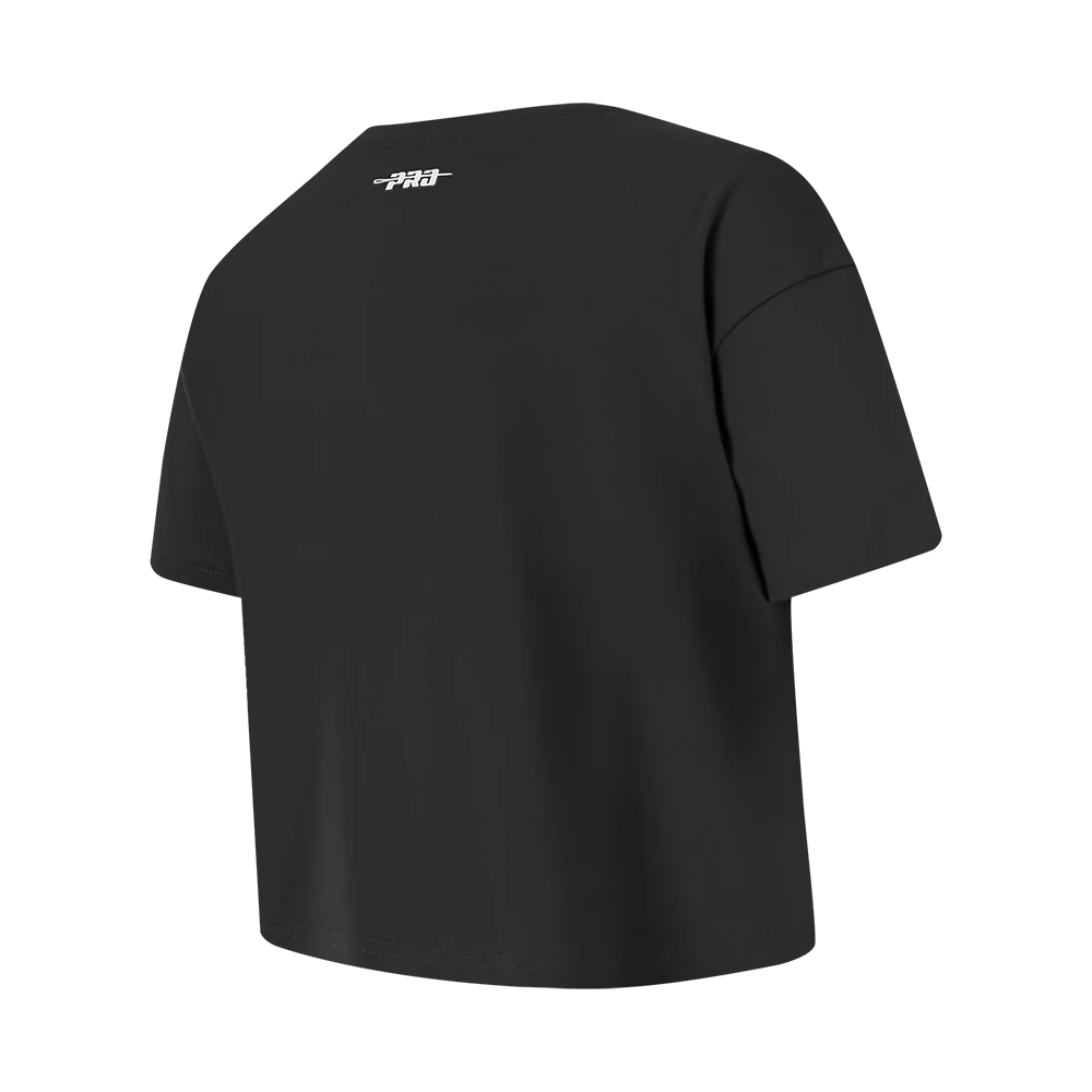 NFL SAN FRANCISCO 49ERS RETRO CLASSICS BIG GIRL'S SS BOXY TEE (BLACK) - Image 4