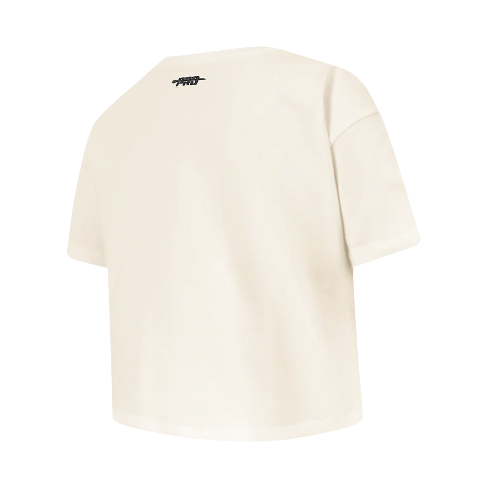 NFL SAN FRANCISCO 49ERS RETRO CLASSICS BIG GIRL'S SS BOXY TEE (EGGSHELL) - Image 4