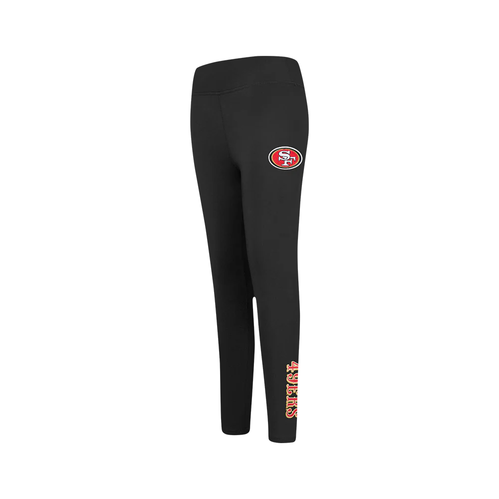 NFL SAN FRANCISCO 49ERS CLASSIC BIG GIRLS LEGGING (BLACK)