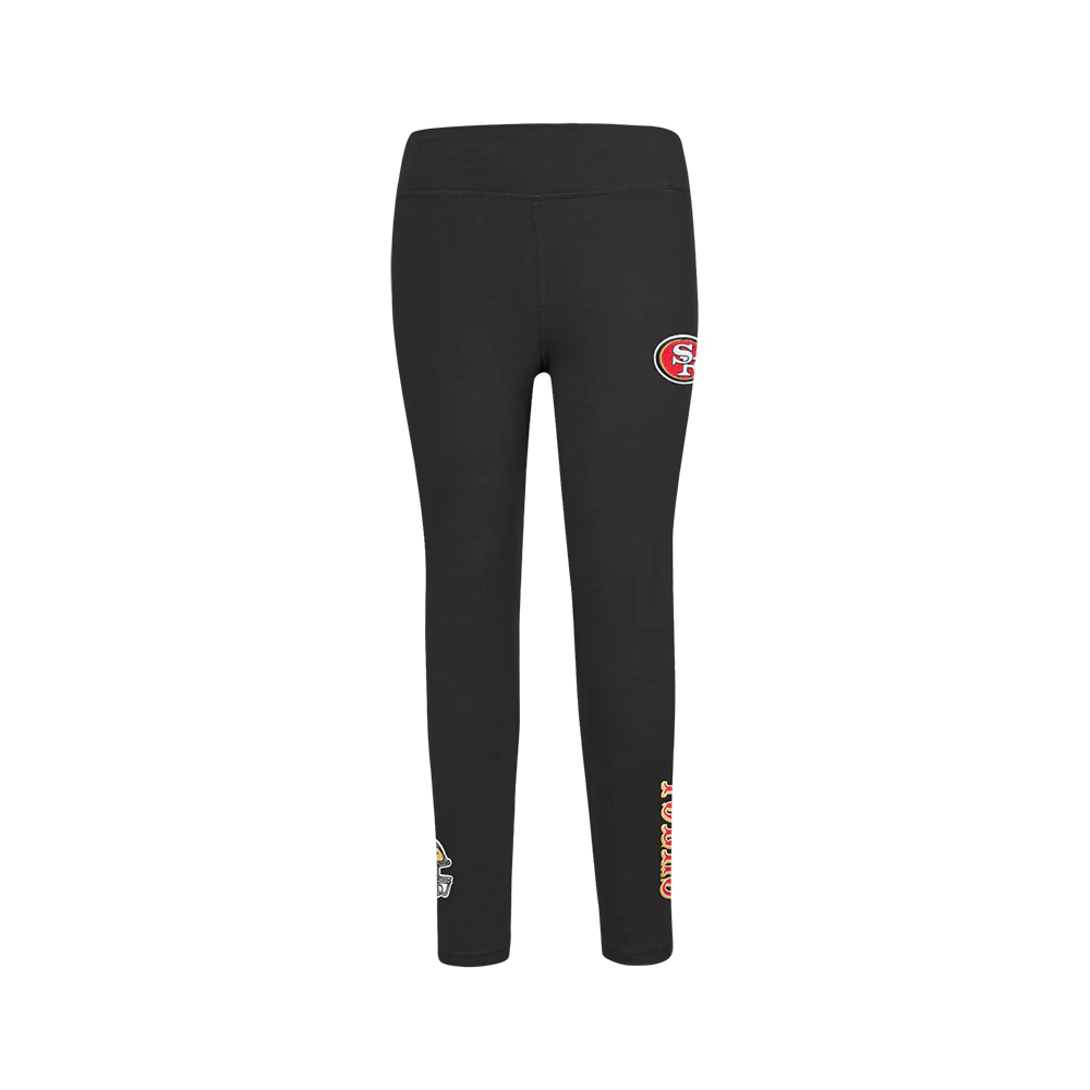 NFL SAN FRANCISCO 49ERS CLASSIC BIG GIRLS LEGGING (BLACK) - Image 2