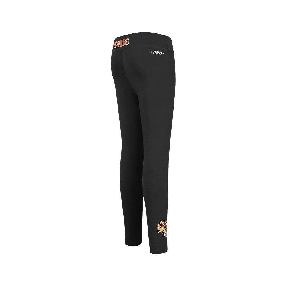 NFL SAN FRANCISCO 49ERS CLASSIC BIG GIRLS LEGGING (BLACK) - Image 3