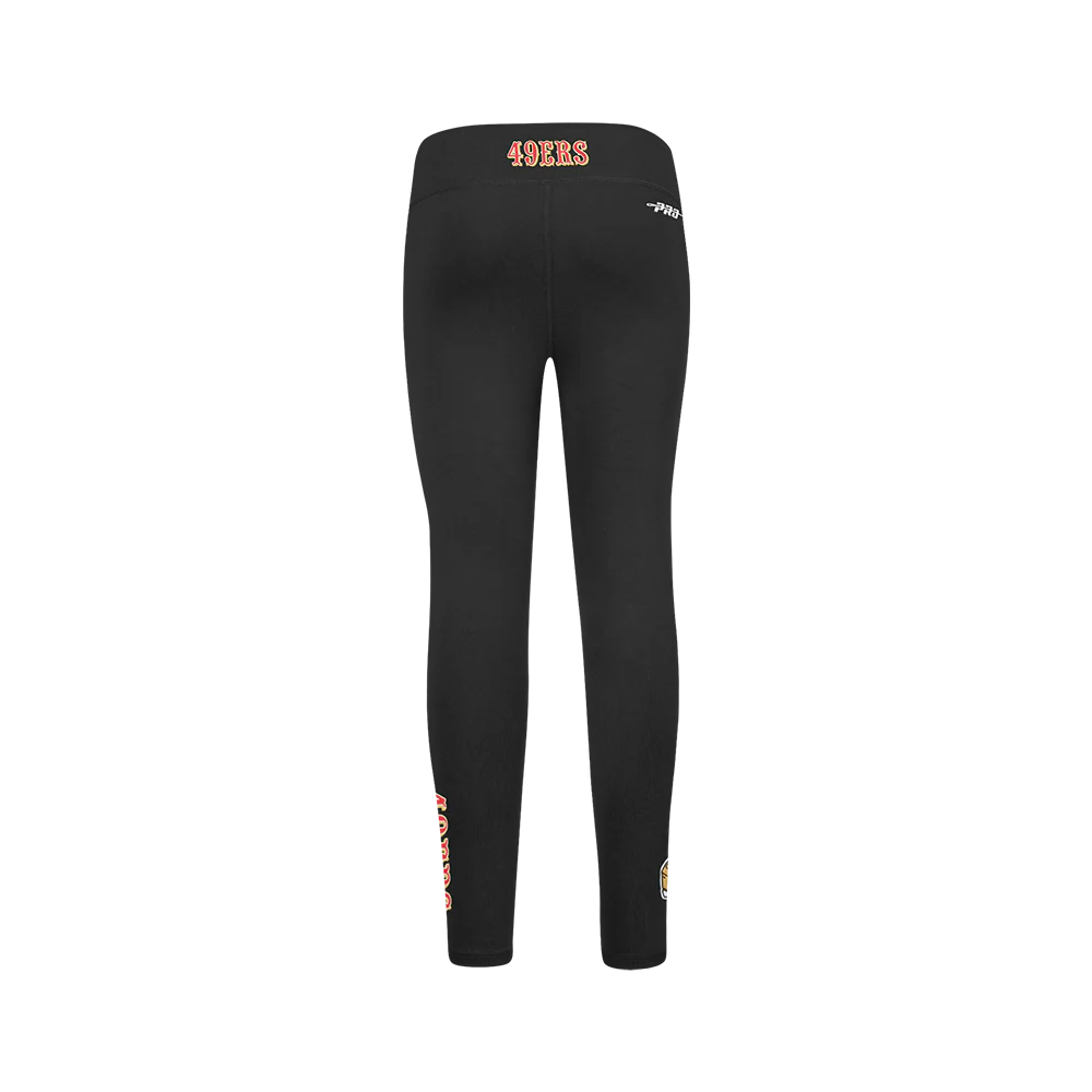 NFL SAN FRANCISCO 49ERS CLASSIC BIG GIRLS LEGGING (BLACK) - Image 4