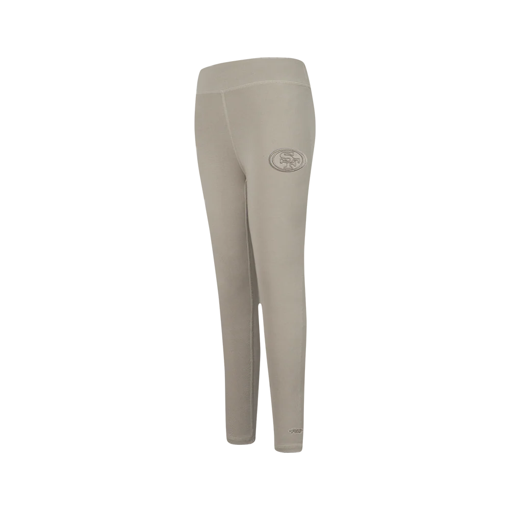 NFL SAN FRANCISCO 49ERS NEUTRAL BIG GIRLS LEGGING (TAUPE)