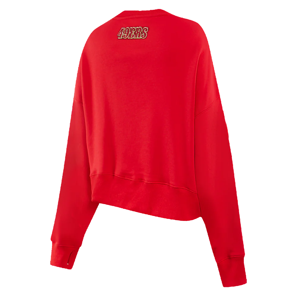 NFL SAN FRANCISCO 49ERS CLASSIC FLEECE CREWNECK (RED) - Image 3