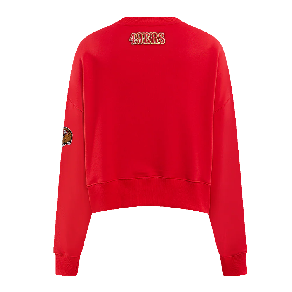 NFL SAN FRANCISCO 49ERS CLASSIC FLEECE CREWNECK (RED) - Image 4